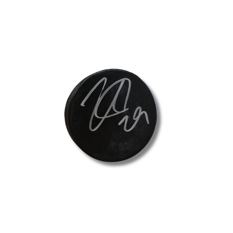 Nathan MacKinnon Signed Puck